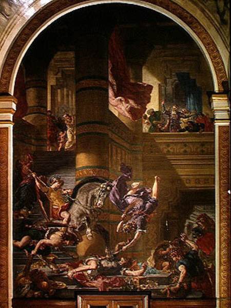 The Expulsion of Heliodorus from the Temple od Ferdinand Victor Eugène Delacroix