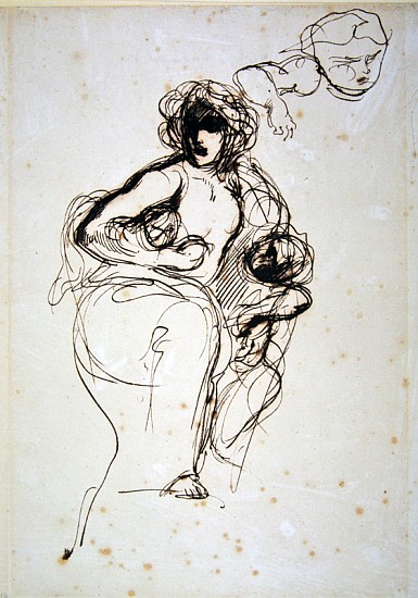 Medea, before 1838 od Ferdinand Victor Eugène Delacroix