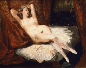 Woman with White Stockings