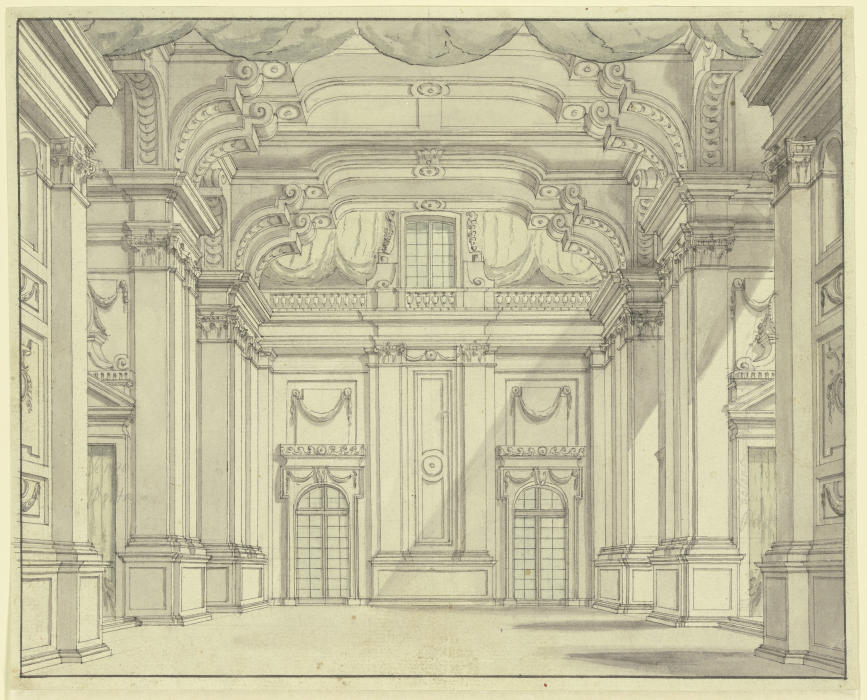 Rococo room od Ferdinando Bibièna
