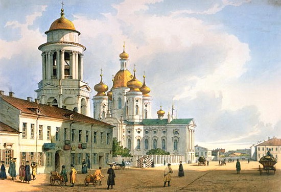 The Virgin of Vladimir Church in St. Petersburg, c.1840 od Ferdinand Victor Perrot