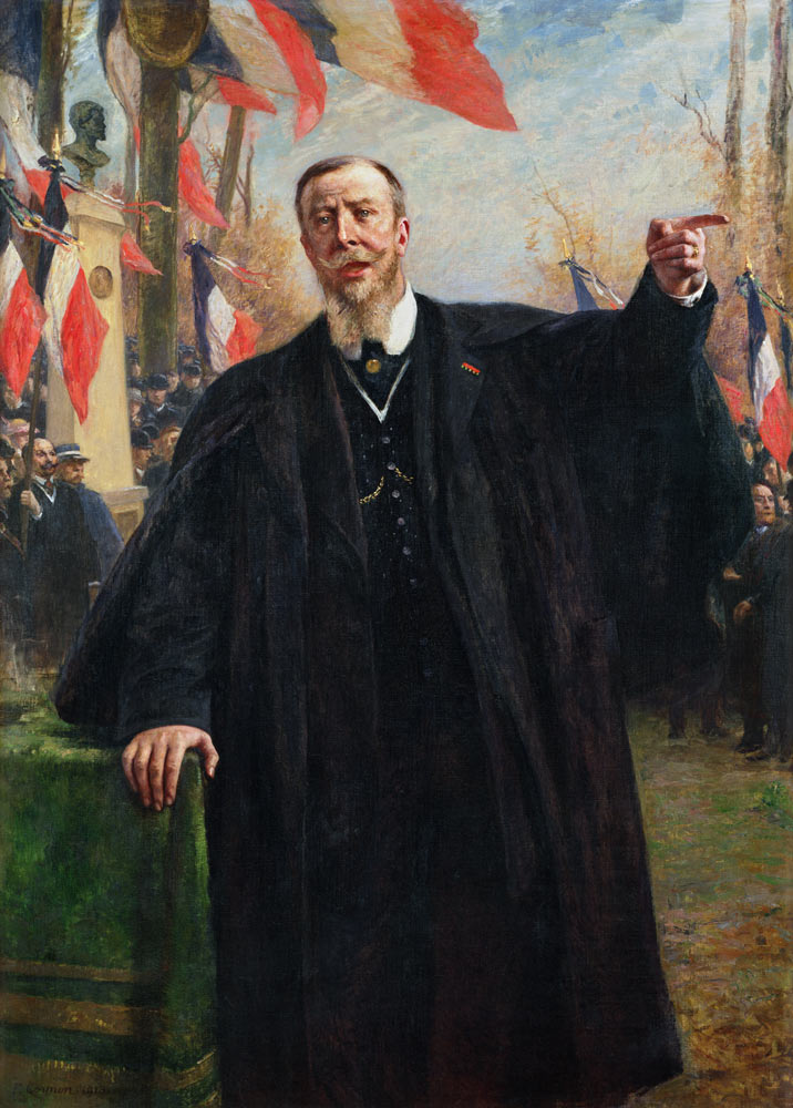 Paul Deroulede (1846-1914) Making a Speech at Bougival od Fernand Cormon