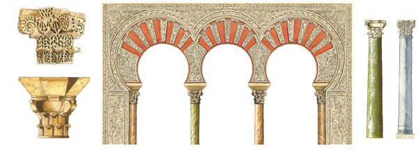 Spanish islamic caliphate art. Arches, capitals and columns od Fernando Aznar Cenamor