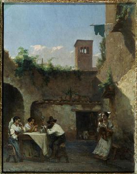 Rome, la taverne