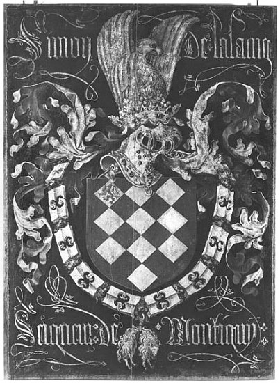 Coat of Arms of Simon de Lalaing (1405-76) Seigneur of Montigny, 1st Chapter of the Order of the Gol od Flemish School
