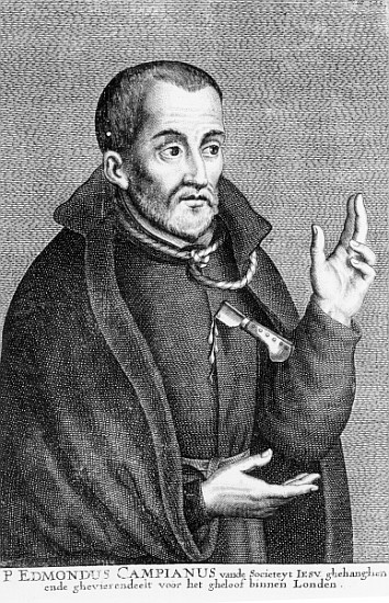 Saint Edmund Campion, from a print made Jacques Neeffs od Flemish School