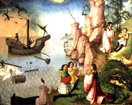 Shipwreck caused by Demons od Flemish School