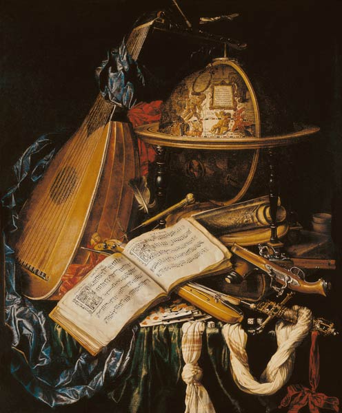 Still Life with Musical Instruments od Flemish School