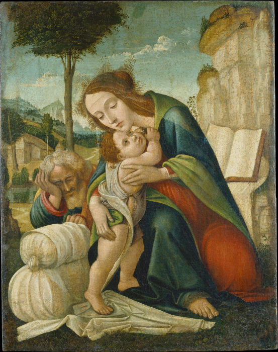 Rest on the Flight into Egypt od Florentiner Meister um 1500
