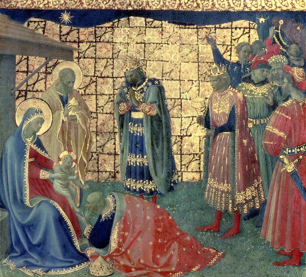 Adoration of the Magi, detail from a predella panel od Fra Beato Angelico