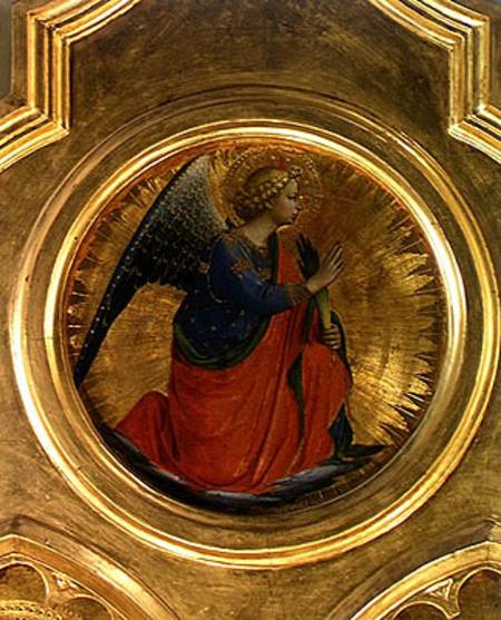 The Angel of the Annunciation from the altarpiece from the Chapel of San Niccolo dei Guidalotti in t od Fra Beato Angelico