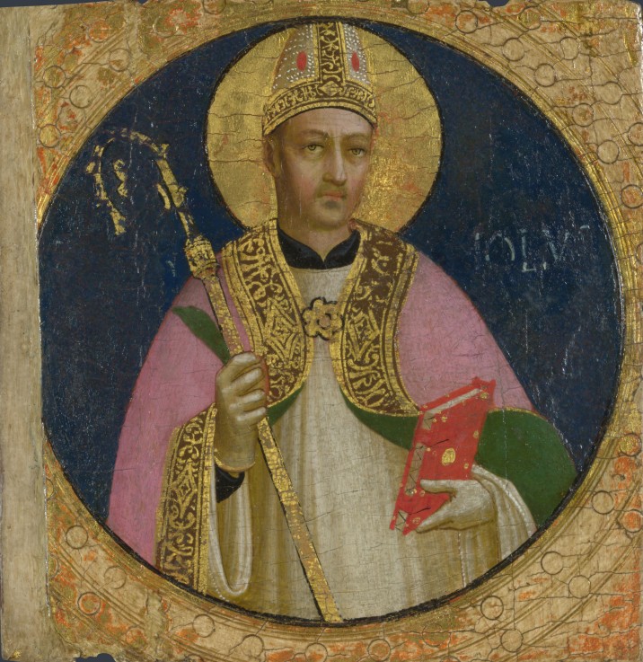 Saint Romulus (Panel from Fiesole San Domenico Altarpiece) od Fra Beato Angelico