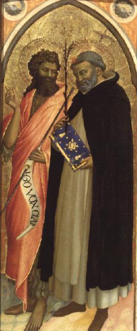 St. John the Baptist and St. Dominic (panel) od Fra Beato Angelico
