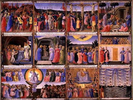 Scenes from the Passion of Christ and the Last Judgement, originally drawers from a cabinet storing od Fra Beato Angelico