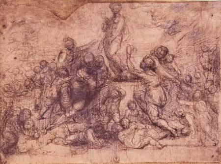 The Adoration of Venus (chalk on paper) od Fra Bartolommeo