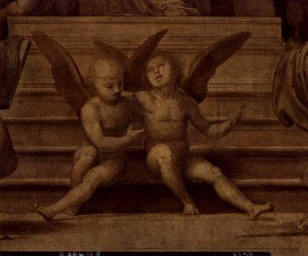 Detail of two angels from Palazzo del Gran Consiglio od Fra Bartolommeo