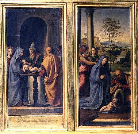 Presentation in the Temple and the Nativity od Fra Bartolommeo