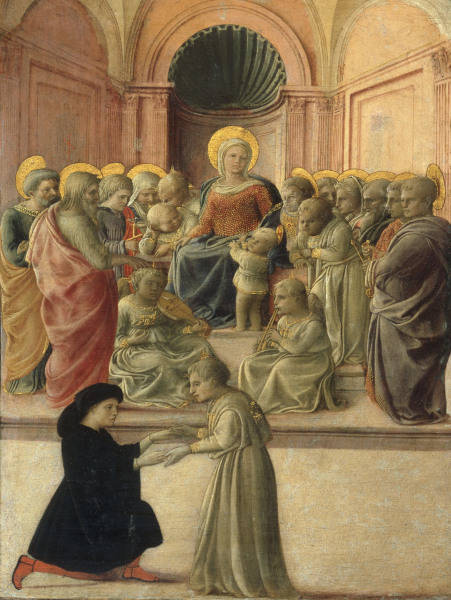 Filippo Lippi /Mary w.Child 6 Saints/Ptg od Fra Filippo Lippi