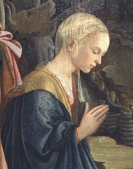 The Nativity, detail depicting the Madonna od Fra Filippo Lippi