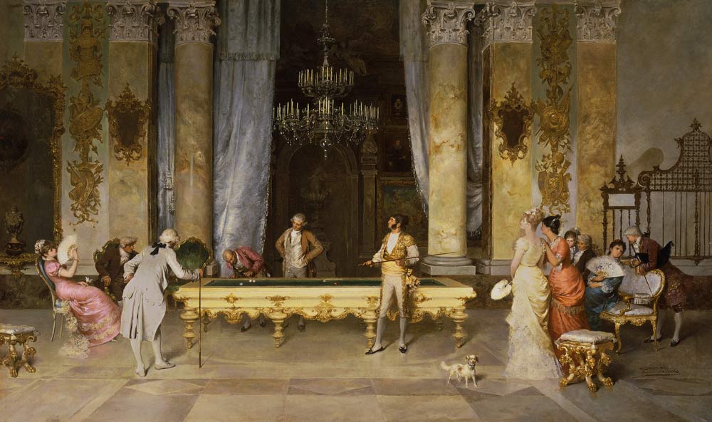 Game of Billiards od Francesco Beda