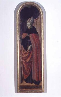 St. Augustine (tempera on panel) od Francesco Botticini