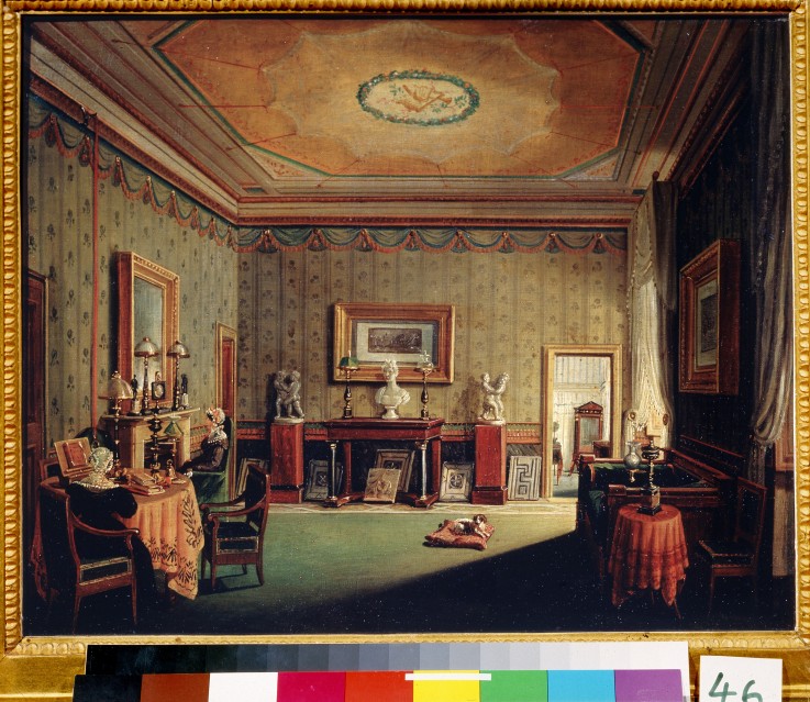 Reception Room in the Barbieri House od Francesco Diofebi