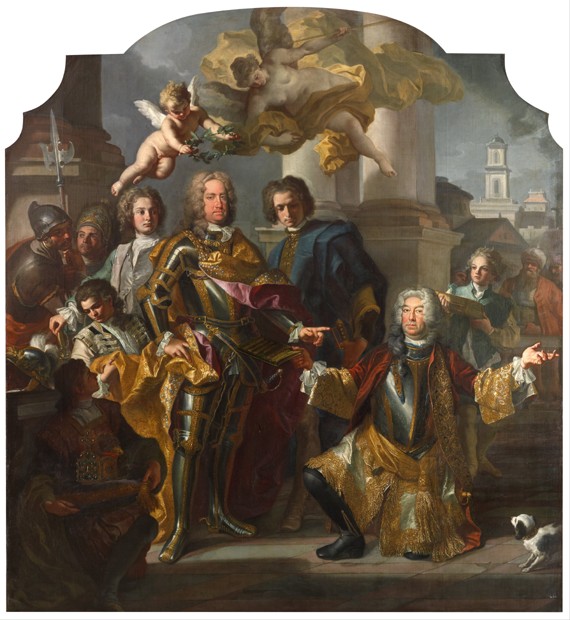 Emperor Charles VI and Count Gundacker von Althan od Francesco Solimena