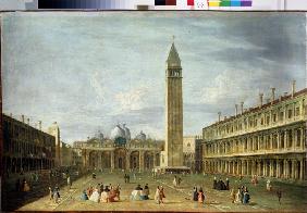 The St Mark's Square in Venice