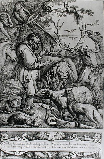 Illustration from the Introduction to Aesop''s Fables od Francis Barlow