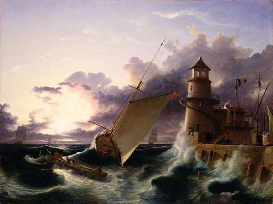 Shipwreck (oil on canvas) od Francis Danby
