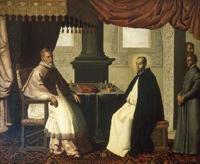 F.de Zurbarán, Bruno and Urban II