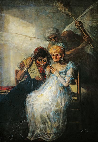 Once and now - Francisco José de Goya jako tisk anebo olejomalba
