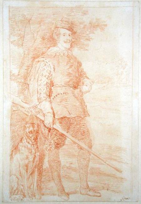King Philip IV of Spain in hunting costume (1605-65) od Francisco José de Goya