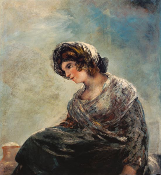 Dairy girl of Bordeaux od Francisco José de Goya