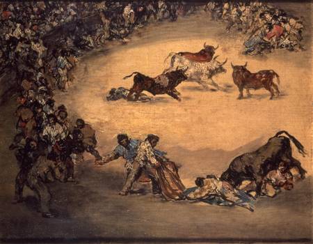 Scene at a Bullfight: Spanish Entertainment od Francisco José de Goya