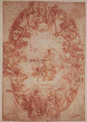 Study for the ceiling of the Casa de Pilatos, Seville