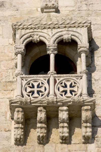 A balcony on the Tower of Belem, built c.1514 (photo) (see also 237479, 237480 & 237483)  od 