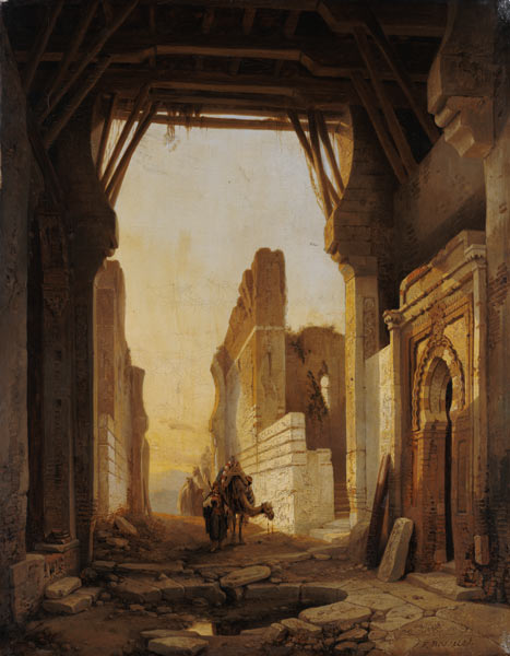 The Gates of El Geber in Morocco od Francois Antoine Bossuet