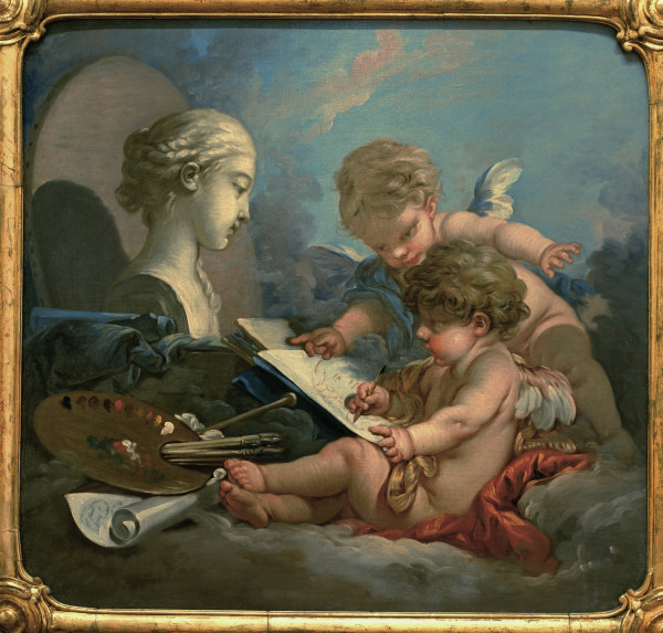 Allegory of Paint. od François Boucher