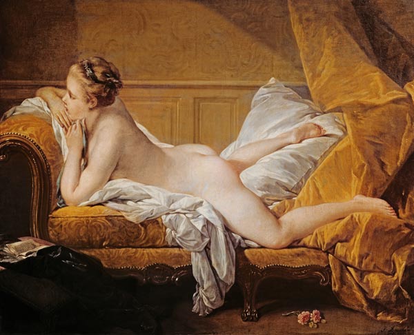 (resting girl Luise O ' Murphy) od François Boucher