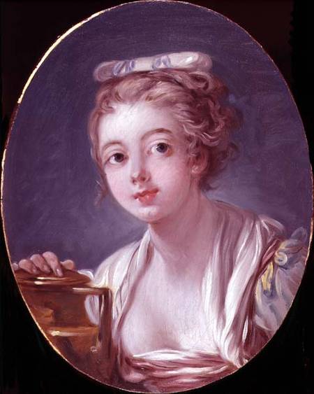Head of a girl, or The Milkmaid od François Boucher