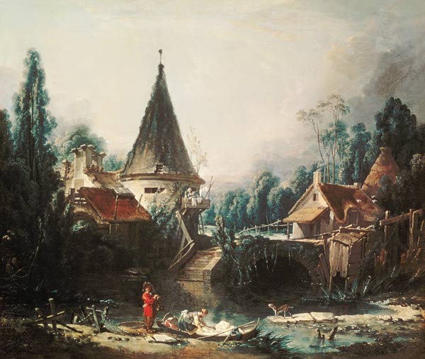 Landscape near Beauvais od François Boucher