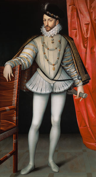 Portrait of Charles IX (1550-74) od François Clouet
