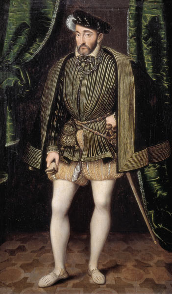 Portrait of Henri II (1519-59) od François Clouet