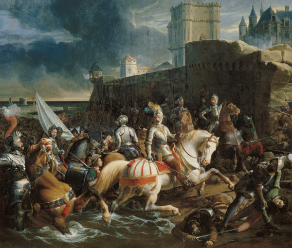 The Taking of Calais by Francis on 9th January 1558 od François-Edouard Picot