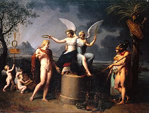Allegory on war and peace od François Guillaume Ménageot