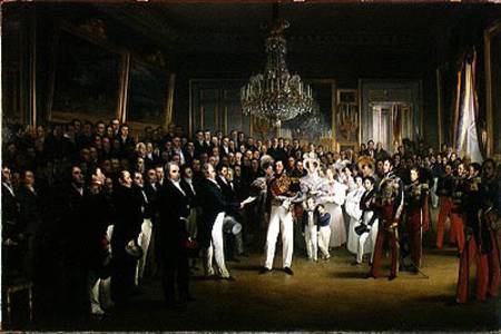 The Chamber of Deputies at the Palais Royal Summoning the Duke of Orleans od François-Joseph Heim