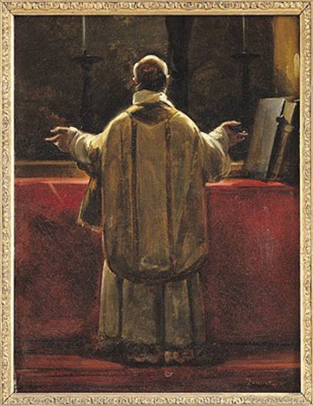 Priest at the Altar od François Marius Granet