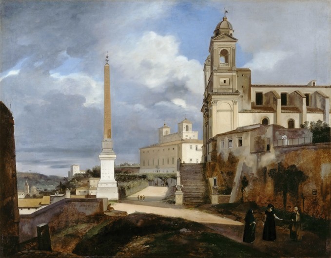 Santa Trinità dei Monti and Villa Medici in Rom od François Marius Granet