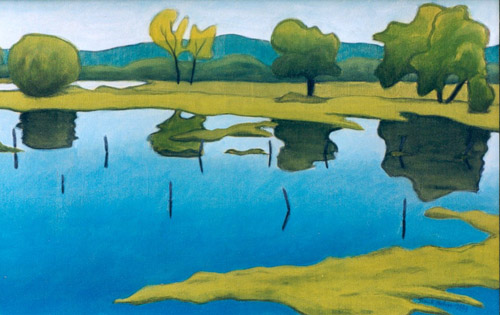Landscape blue and green od Frank Hahn